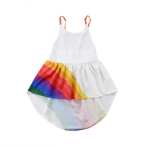 Rainbow beach tutu dress